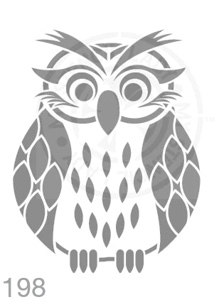Owl Bird - Stencil 198