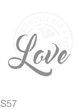 Love - Stencil S57